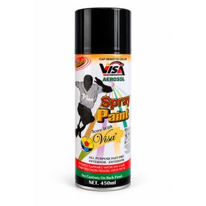     450ml Black Aerosol Spray Paint – Fast Drying for Interior & Exterior Surfaces