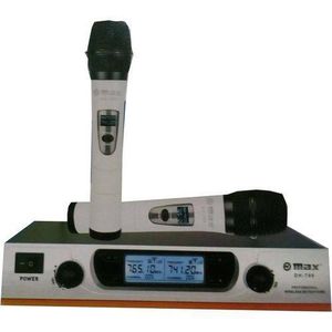 Omax Dual Channel UHF Wireless Microphone System - DH-766