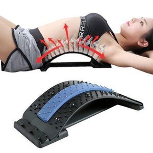 Share this product    Back Massager Stretcher Sciatica Massage Tool Massageador Magic Stretch Fitness Lumbar Support Relaxation Spine Deck Pain Relief-blue Black