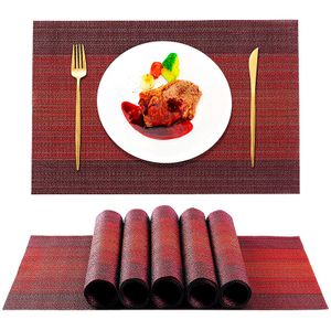 Burgundy Red Drying Dish Mat Drying Pads for Kitchen Counter