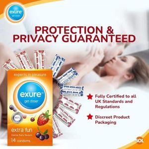 Exure Get Closer Extra Fun Safe Pleasure Condoms (14 Units/Pack) (Germany/Uk)
