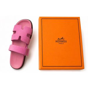 Fashion Collections Pink Women’s Premium H-Cut Flat Slide Sandals with Gift Box
