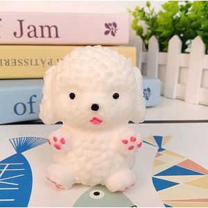 Squeeze-Me white Teddy Bear Stress Relief Toy