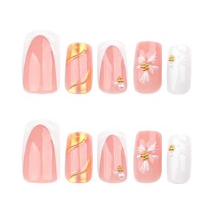 24 pieces acrylic professional false nails for women