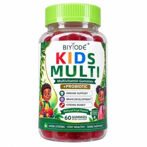 BIYODE Kids Multi Vitamin Gummies with Probiotic, 60 Gummies (NAFDAC A7-103578)