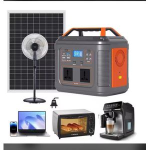 Portable 2026 500/550w premium solar generator lifep04 4yrs warranty with free 150w solar panel 