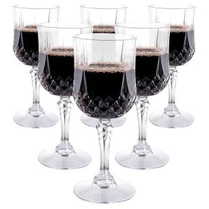 Crystal Wine Glass Cup __6 pcs
