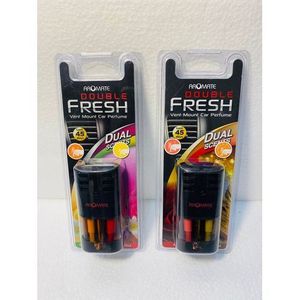2 Pack Aromate Double Fresh AC Vent Mount Car Perfume