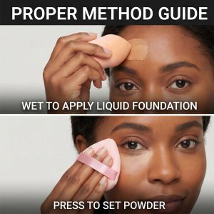 BEAUT4 9-Piece Makeup Sponge & Powder Puff Set - Professional Blending Tools