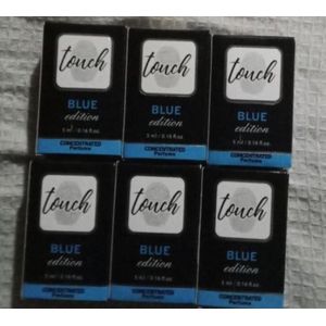 Gandour TOUCH CONCENTRATED PERFUME BLUE EDITION 6 PCS. NAFDAC REG NO:A2-101510
