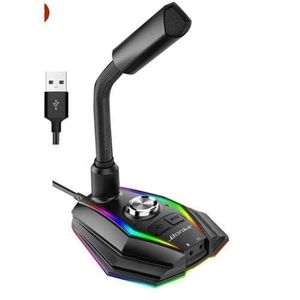 Superb Bonks M2 USB RGB Noise Reduction Computer Desktop Microphone Adjustable