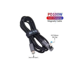 PD 100W Usb-C 18.5-20V To 4.5 x 3.0mm For Laptop Blue Pin