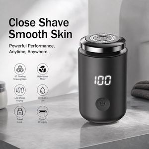 Rechargeable Portable Shaver for Both Dry and Wet Use