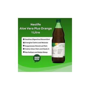 Neo Aloevera Plus Orange - 1 Litre (Single). Aloe Vera Aloevera plus exclusive blend of a refreshing, delicious drink.