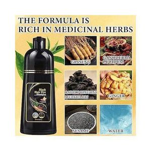 3 In 1 Hair Dye Natural Herbal Shampoo Fast Men & Women Hair Coloring Shampoo and COndtioner for Fast Hair Dye Color Black Hair Dye Tint NO Skin Irritation Hair Color Black