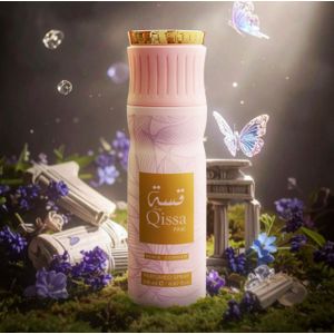 Paris Corner QISSA PINK PERFUMED DEODORANT BODYSPRAY 200ML
