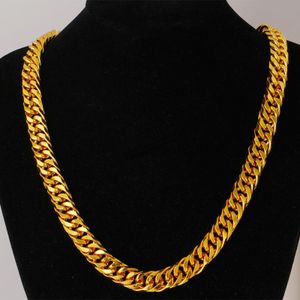 DORXTI Alpha Statement: Heavyweight Bold Gold-Tone Cuban Link Chain