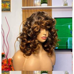 Omotola curl Fringe Wig- piano colour