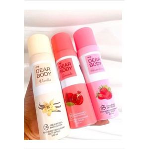 My Dear Body Spray (Vanilla,Pink And Strawberry ) Fruity Collection 250ML 3pcs Combo