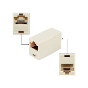 2pcs RJ45 Female To Female Network Ethernet LAN Splitter Connector