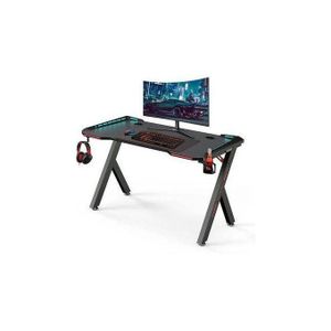 Gaming Desk, 55 Inch Gaming Table With LED RGB Lights,1.4MTR