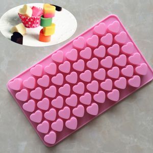 Small Heart Shaped Silicone Candy Mold Set - Non-stick Decorative Cake  Molds for Chocolate, Gummies, Ice, Sugar Cubes, Soap and Treats (Pink) 