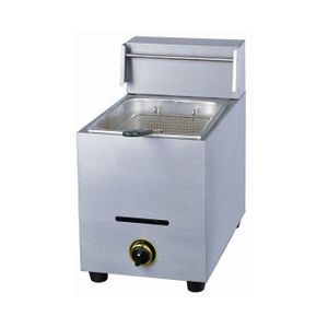 7L Commercial Stainless Steel Gas Deep Fryer – Countertop Propane Fryer with Single Basket