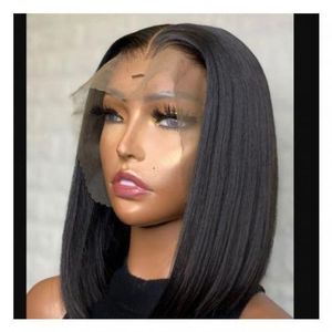Heat Resistant Straight Frontal Wig