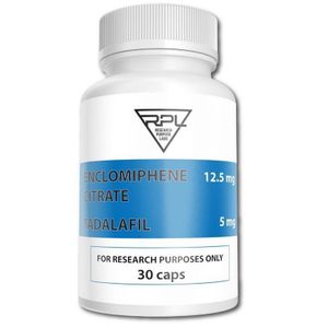 Rpl ENCLOMIPHENE & TADALAFILL 12.5MG/5MG RESEARCH CHEMICAL (30 CAP)