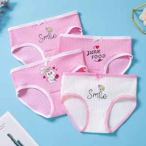 Fashion Girl Underwear 4 Pcs / Lot Cute Cotton Panties Girl