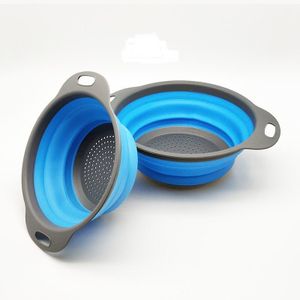 2in1 Quality Basket Round foldable drain filter basket 