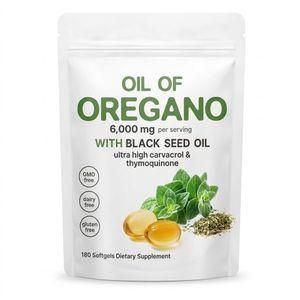 Super Bag  Of Oregano Immunity 180 Softgels with Black Seeds