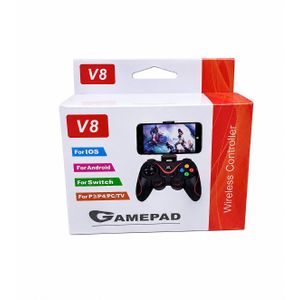 V8 Bluetooth Wireless Gaming Controller, Grip Game Pad- Android  /iOS/ PC/ PS3