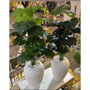 Planter And Artificial Flowers 