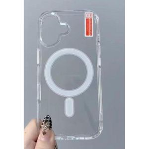 Transparent back case with mag save for iPhone 17