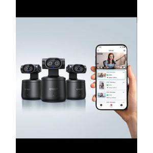 EMEET PIXY Wireless 4K Webcam, AI-Powered Auto Tracking, Wireless Live Streaming Camera, App Control