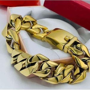Original Quality Iced Out Cuban Gold Classic Steel Bracelet Chain
