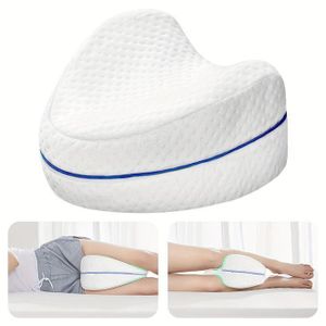 1pc Contour Legacy Leg Pillow For Back, Hip, Legs, And Knee Support Wedge