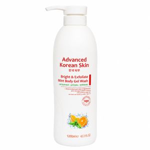 Advanced Korean Skin SkinBright and Exfoliate Mint Body Gel Wash- 1200ML.
