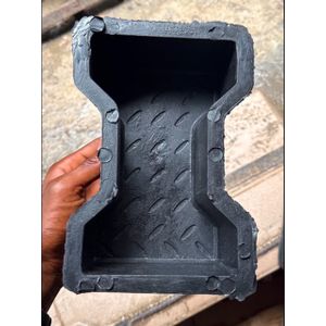 10pcs Plastic Interlocking Paving Stone Mold - Cabro Block Mould for Concrete Pavers