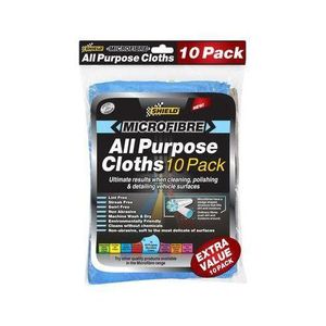 Shield Shield.-SHIELD MICROFIBRE ALL PURPOSE CLOTHS(. 10PCS)