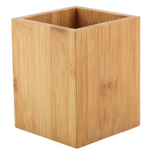 Bamboo Pen Holder Desk Organizer Eco-Friendly School Office​