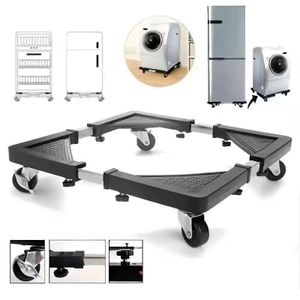 Expandable Metal Washing Machine Base with a Stable Stand. Suitable for Refrigerators, Washing Machines, And Freezers