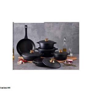6 Set Non-stick Die Cast Iron Pot Set Cookware- Non-Toxic