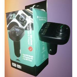 X8 Multifunction Wireless Bluetooth Car Mp3 Player With Digital Display Quick Smart Charger & Allow You Make And Receive Calls