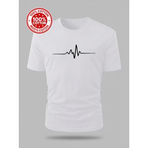 100% Cotton Mens Short Sleeve T Shirts Comfortable Summer0