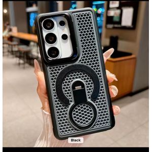 Honeycomb cooling full magnetic holder ring phone case for Samsung Galaxy S26 ultra
