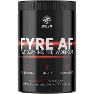 Swole Af Fat Burning Pre-Workout 378G Fruit