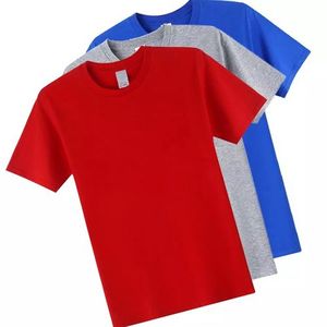 Plain Men Round Neck Polo Red/grey/blue