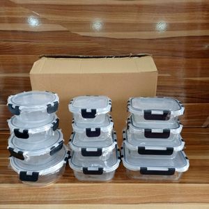 12-Piece Borosilicate Glass Lunch Box & Meal Prep Container Set